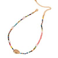 Color Bead Necklace Women's Design Sense Mori Style Fairy Little Fresh Necklace Clavicle Chain main image 5