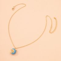 Japanese And Korean-style Light Luxury High-end Personalized Blue Whale Necklace Female Student Cute Simple Temperament Clavicle Chain Pendant Female main image 2