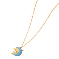 Japanese And Korean-style Light Luxury High-end Personalized Blue Whale Necklace Female Student Cute Simple Temperament Clavicle Chain Pendant Female main image 6