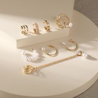 New Pearl Ear Clip Earrings Non-piercing Wholesale Jewelry main image 2