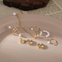 New Pearl Ear Clip Earrings Non-piercing Wholesale Jewelry main image 4