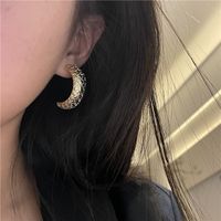 C Shape Plating Alloy No Inlaid Earrings main image 1