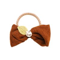 New Bow Hair Rope Korean Style Bowknot Hair Ring Headband Korean Style Corduroy Cloth Hair Ring Headdress Flower main image 3