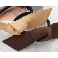 Bowknot Hair Rope Fashion Suede Hair Rope Simple Korean Hair Rope main image 4