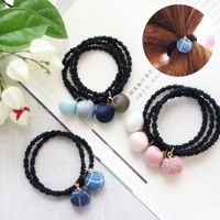 Matte Satin Ball Korean Head Rope Hair Tie Hair Rope main image 3