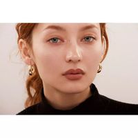 Europe And America Cross Border Supply New Ins Special-interest Design Minimalistic Earrings For Women Temperament Wild Popular Metal Earrings main image 3