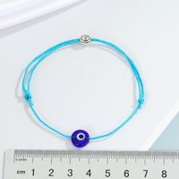 Retro Simple Color Rope Demon Eye Bracelet Hand-woven Blue Eye Bracelet Bracelet main image 3