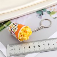 Simulation Popcorn Keychain Food Model Mobile Phone Bag Pendant main image 4