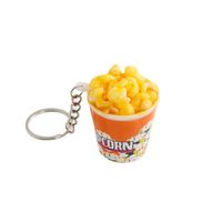 Simulation Popcorn Keychain Food Model Mobile Phone Bag Pendant main image 6