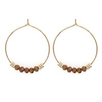 1 Pair Fashion Round Water Sticky Beads Beaded Women's Earrings sku image 2