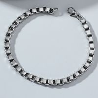 Fashion Stainless Steel Men's Bracelets Simple Personality Jewelry Wholesale sku image 1