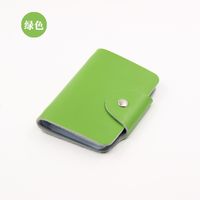 Korean Leather Card Case Cowhide Multi-card Id Card Holder sku image 3