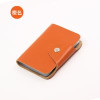 Korean Leather Card Case Cowhide Multi-card Id Card Holder sku image 6