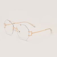 Wuhuama Glasses Ss0819 Irregular Frameless Metal Double Beam Colorful Sunglasses Female Sunglasses Men sku image 7