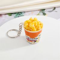 Simulation Popcorn Keychain Food Model Mobile Phone Bag Pendant sku image 1