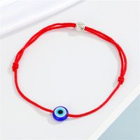 Retro Simple Color Rope Demon Eye Bracelet Hand-woven Blue Eye Bracelet Bracelet sku image 1