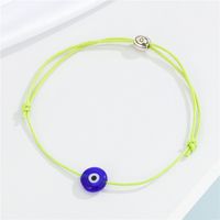 Retro Simple Color Rope Demon Eye Bracelet Hand-woven Blue Eye Bracelet Bracelet sku image 2