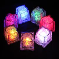 Luminous Ice/colorful Touch Small Induction Night Lamp/led Ice Cubes Water Glowing Night Lights Flash main image 5