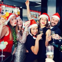 Décorations De Noël Chapeau Ordinaire Non-tissé De Noël Chapeau Enfants Adultes Chapeau De Noël Usine En Gros main image 2