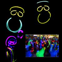 Disposable Colorful Light Stick Concert Outdoor Children Luminous Dance Glow Stick 100 Barrel Fluorescent Sticks main image 3