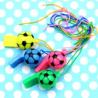 Color Plastic Football Whistle Referee Whistle Game Supplies main image 1
