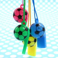 Color Plastic Football Whistle Referee Whistle Game Supplies main image 5