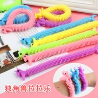 Factory Direct Supply Whole Body Pressure Reduction Toy Caterpillar Creative Stall Supply Elastic Lala Unicorn Horse Wholesale main image 3
