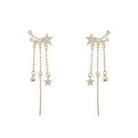 Retro Earrings Temperament Long Tassel Star Earrings New Trendy Earrings main image 1