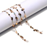 Korean Style Internet Celebrity  Hot Fashion Simple Golden Peach Heart Glass Eyeglasses Chain Eyeglasses Chain main image 2