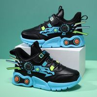 Primavera Y Otoño, Nuevos Zapatos Deportivos De Cuero Para Niños, Zapatos Casuales De Dibujos Animados, Tendencia Mech, Zapatos Para Estudiantes main image 1