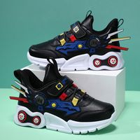 Spring And Autumn New Children's Leather Sports Casual Shoes Cartoon Mech Trend Student Shoes main image 4