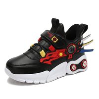 Spring And Autumn New Children's Leather Sports Casual Shoes Cartoon Mech Trend Student Shoes main image 3