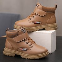 Autumn And Winter New Ins Children's Martin Boots Middle High Top Leather Surface Snow Sports Casual Shoes Trendy High Quality Student Shoes main image 6