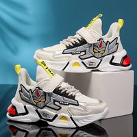 2021 Spring And Autumn New Boys' Mesh Sports Casual Shoes Cartoon Mecha Korean Style Lightweight Soft Sole Baby Shoes main image 6