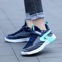 New Big Boys Sports Mesh Fly Woven Lightweight Bright Color Korean Student Casual Shoes main image 5