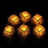Luminous Ice/colorful Touch Small Induction Night Lamp/led Ice Cubes Water Glowing Night Lights Flash sku image 4