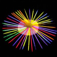 Disposable Colorful Light Stick Concert Outdoor Children Luminous Dance Glow Stick 100 Barrel Fluorescent Sticks sku image 2