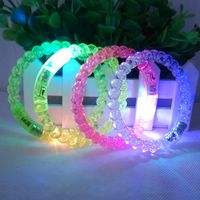 Luminous Bangle Acrylic Bangle Flash Colorful Bracelet Toy Wholesale sku image 1