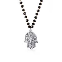 Retro Hand Of Fatima Pendant Necklace Stainless Steel Clavicle Necklace Wholesale main image 6