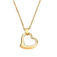 Titanium Steel 18K Gold Plated Simple Style Plating Geometric Necklace main image 1