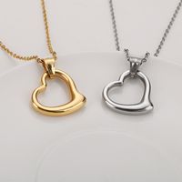 Titanium Steel 18K Gold Plated Simple Style Plating Geometric Necklace main image 4