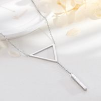 Titanium Steel 18K Gold Plated Simple Style Plating Geometric Necklace main image 5