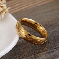 Japanische Und Koreanische Mode Einfache Paar Ring Titan Stahl Einfachen Ring Ring Männer Und Frauen Suertong Schmuck Versorgung main image 5