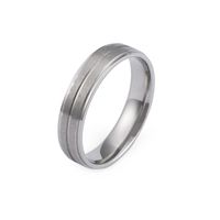 European And American Simple Jewelry Stainless Steel Matte Rings Creative Couple Rings main image 4