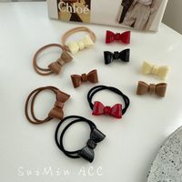 Korean Style Cute Resin Bow Edge Clip Bang Clip Small Size Duckbill Clip Hair Clip For Broken Hair Hairpin Hair Ring Hair Rope Female main image 4