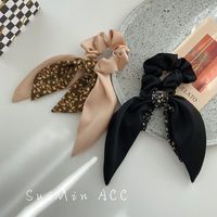 Simple Floral Streamer Color Matching Bow Knot Hair Rope Rubber Band Tide Hair Ornament main image 5