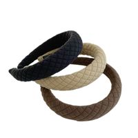 Korean Style Autumn And Winter Fashion Simple Sponge Wide Side Headband Wholesale main image 1