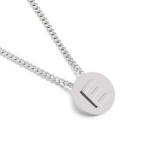 Simple Couple Pendant Round Brand 26 Letters Stainless Steel Clavicle Chain Necklace sku image 5
