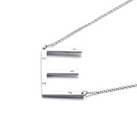 26 English Letter Pendant Diamond Stainless Steel Necklace sku image 5