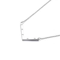 26 English Letter Pendant Diamond Stainless Steel Necklace sku image 12